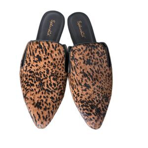 Splendid Liza Leopard Print Pointed-Toe Flats | Size 8.5
